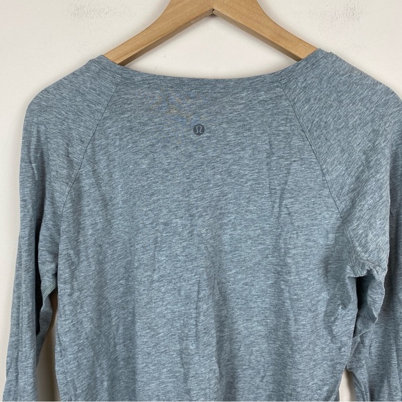 Lululemon Emerald Long Sleeve Heathered Medium Grey - Picture 4 of 8